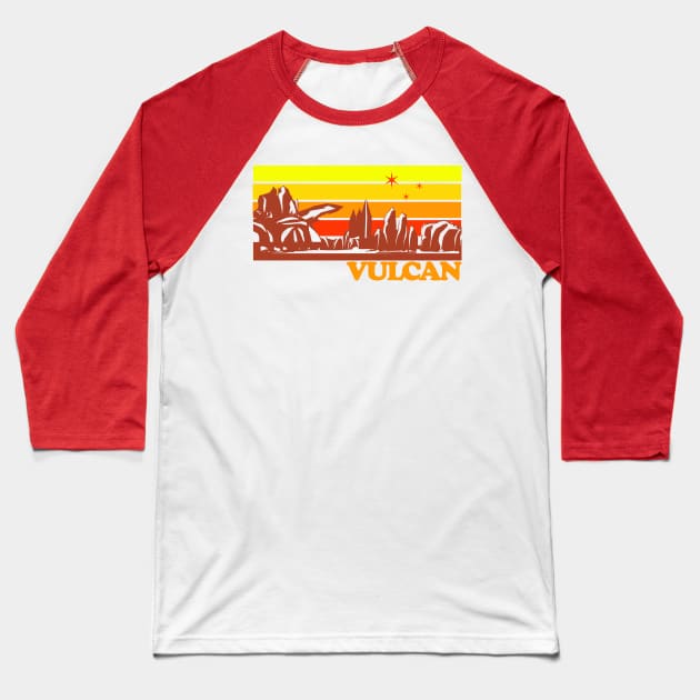 Vulcan Retro Baseball T-Shirt by PopCultureShirts